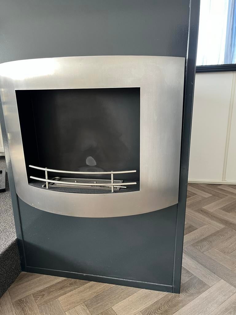 Moderne Livin' Flame Gelhaard, Ophalen of Verzenden, Gebruikt, Vrijstaande haard, Gelhaard