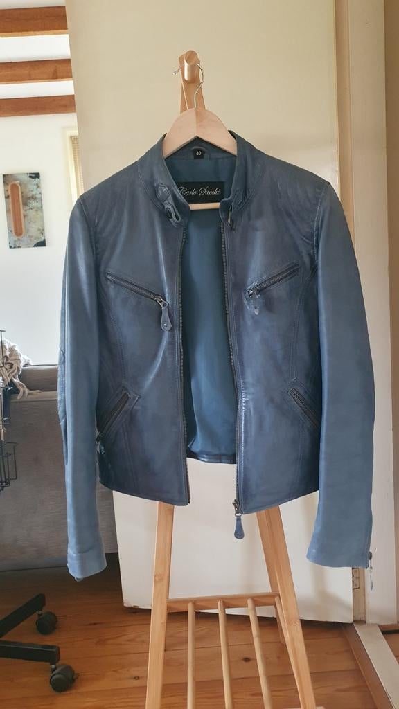 Leren jasje van Carlo Sacchi - Maat 40, Ophalen of Verzenden