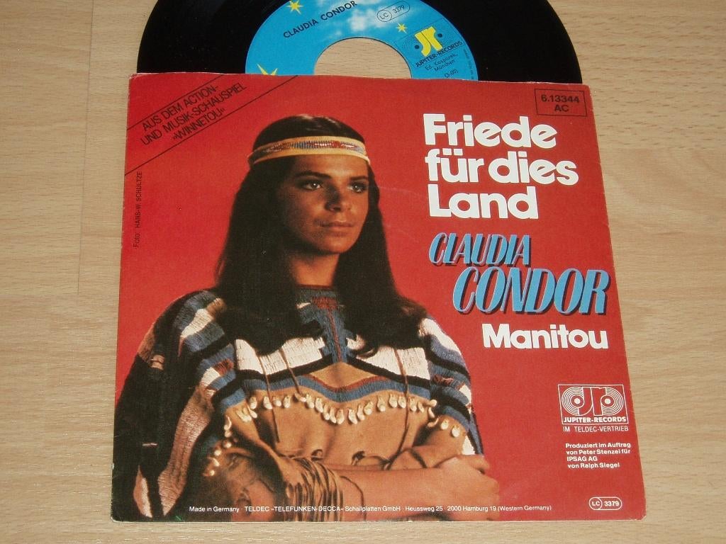 single Claudia Condor * Friede fur dies Land ( Winnetou ), Verzenden, Gebruikt, Pop