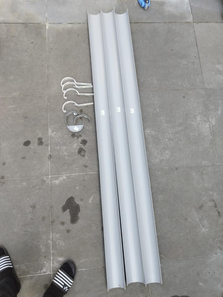 Dakgoot PVC, Ophalen, Pvc, 80 mm of meer, Dakgoot