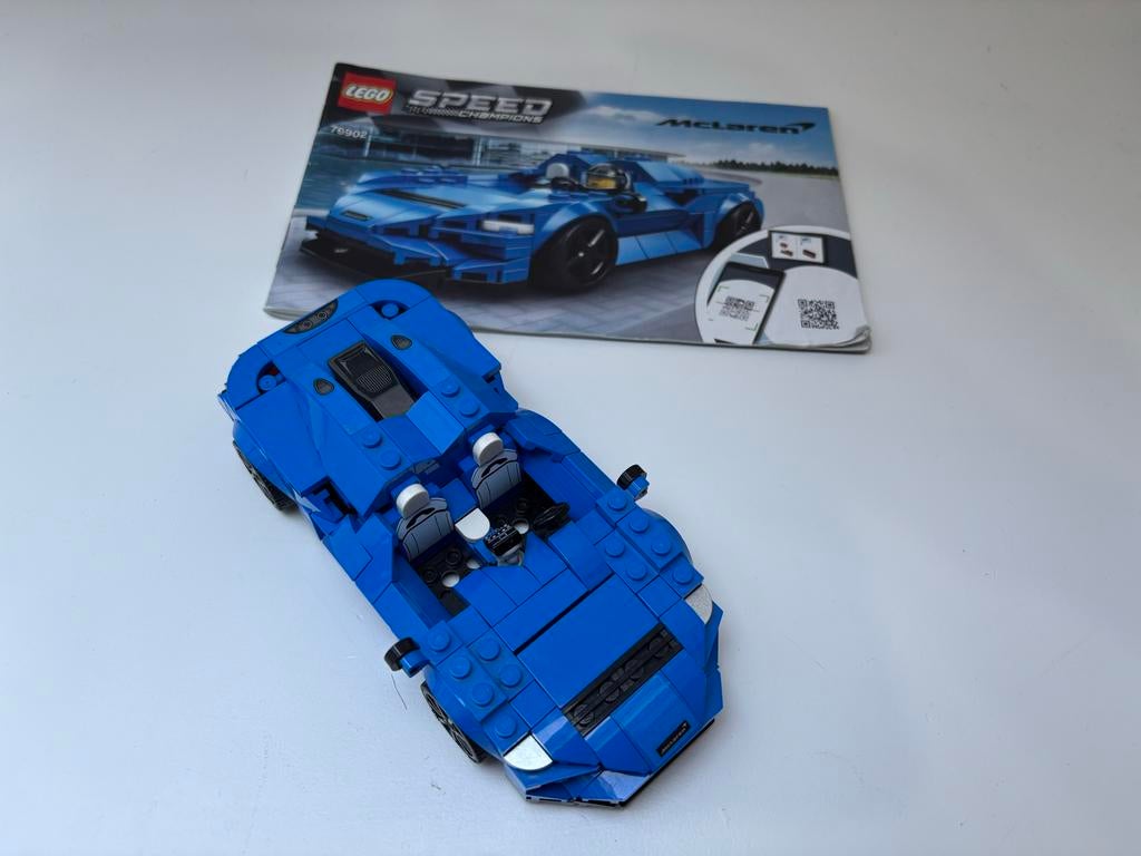 LEGO Speed Champions 76902 McLaren Elva - Zo goed als nieuw, Lego, Zo goed als nieuw, Complete set, Inclusief instructies