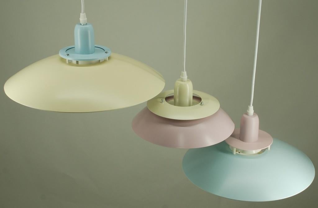 Vintage Deense hanglampen - set van 3 stuks. 325 euro., Vintage MCM, Verzenden, Vintage MCM, Minder dan 50 cm
