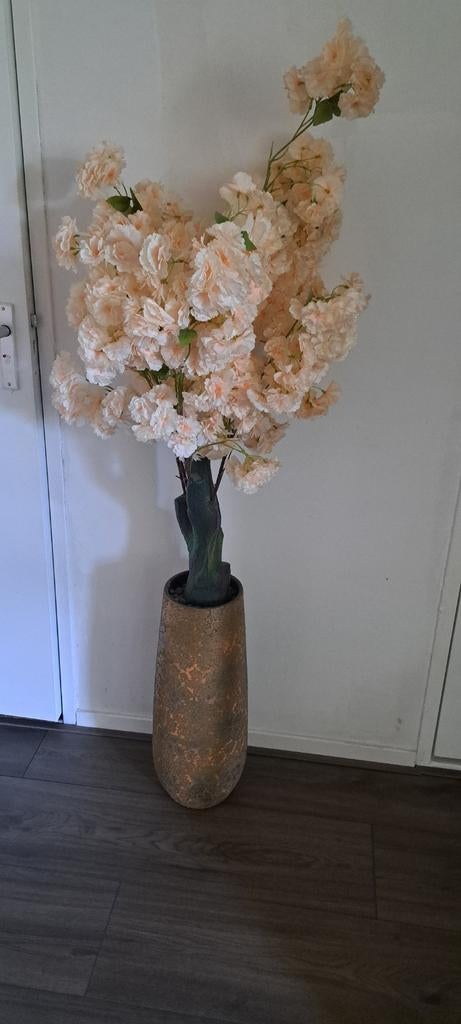 Mooie bloesemboom in pot, Huis en Inrichting, Woonaccessoires | Kunstplanten en Kunstbloemen, Ophalen, Zo goed als nieuw