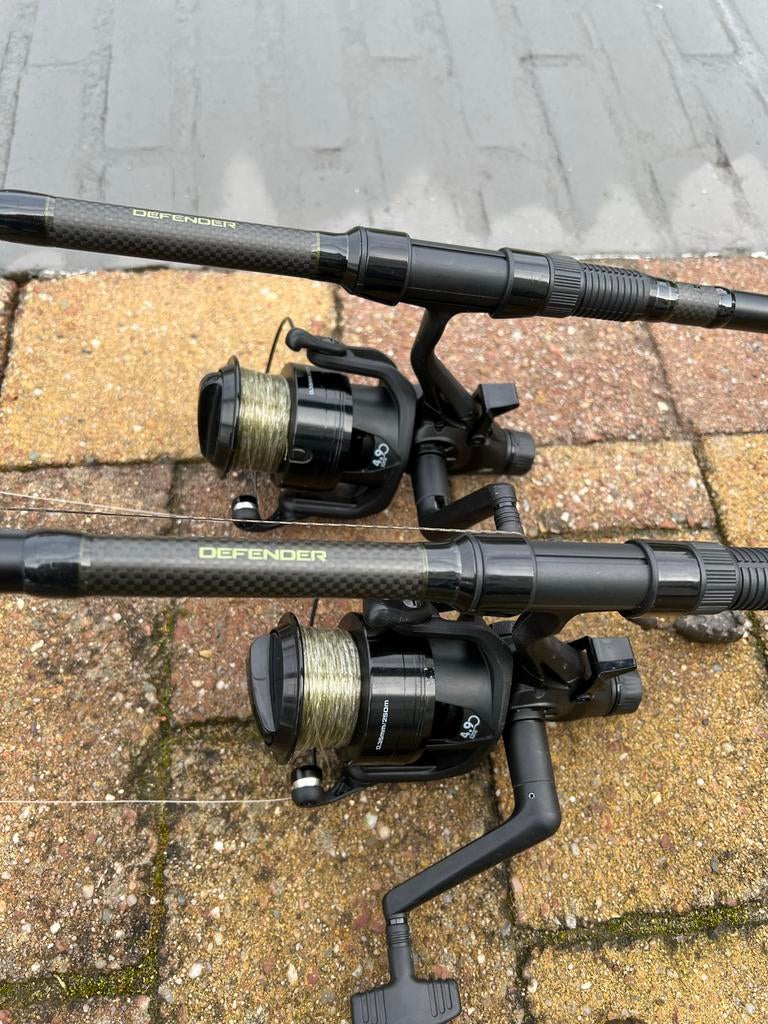 JRC Defender Combo Karperhengel Set 12ft (3lb) (3-delig), Ophalen, Zo goed als nieuw, Complete set