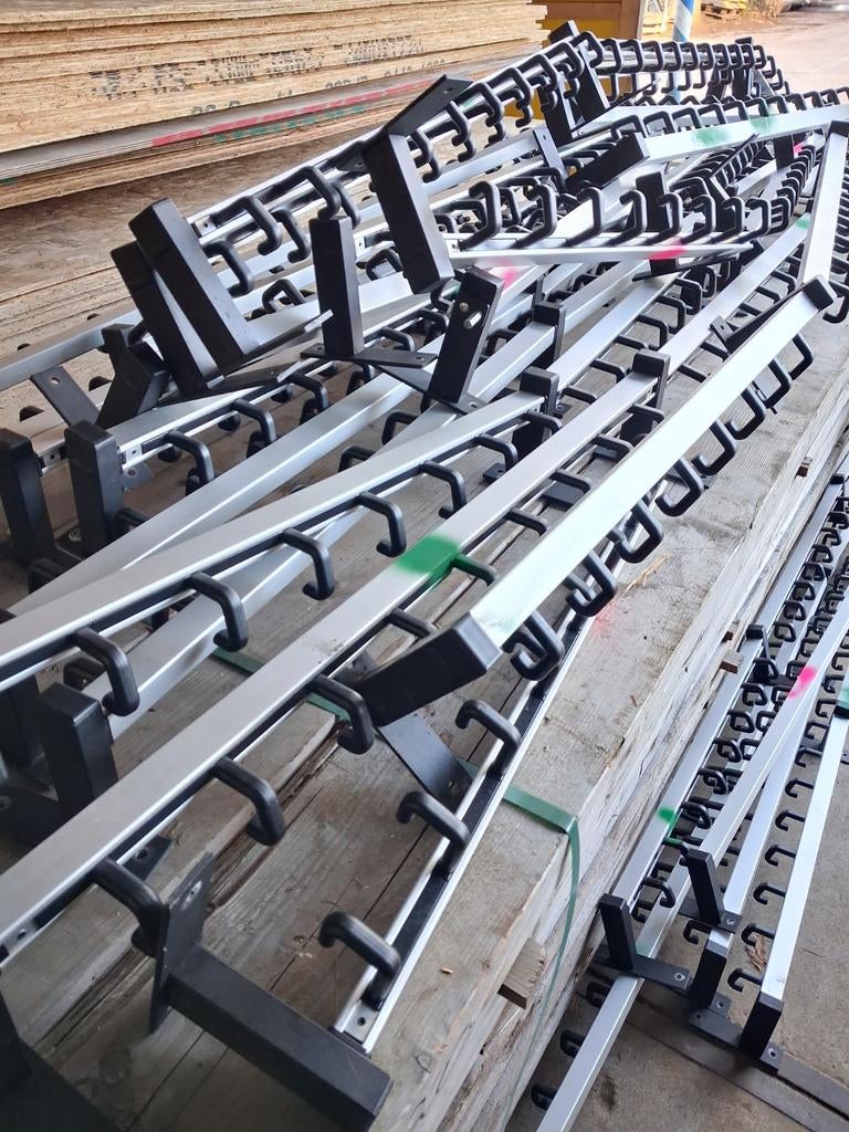 Aluminium kleedkamer kapstokken, Ophalen, Metaal, Wandkapstok, Minder dan 100 cm