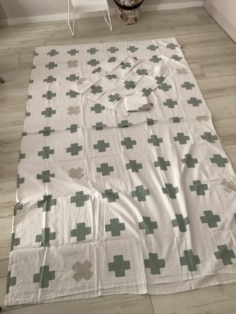 Bibelotte Dekbedovertrek 140/200 met 2 kussenslopen, Ophalen of Verzenden, Gebruikt, Eenpersoons, Dekbedovertrek