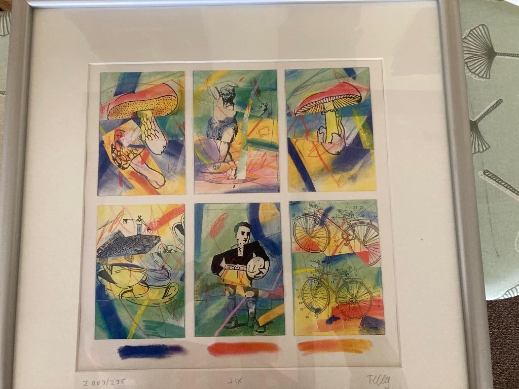 schilderij prent kunst met lijst, Antiek en Kunst, Kunst | Schilderijen | Klassiek, Ophalen