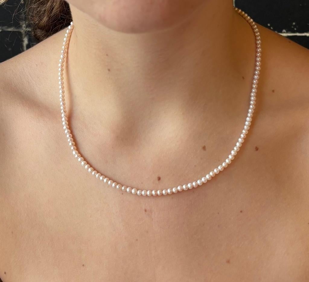 Parel fraai set 14k gouden slot dames ketting armband retro, Sieraden, Tassen en Uiterlijk, Antieke sieraden, Verzenden, Goud