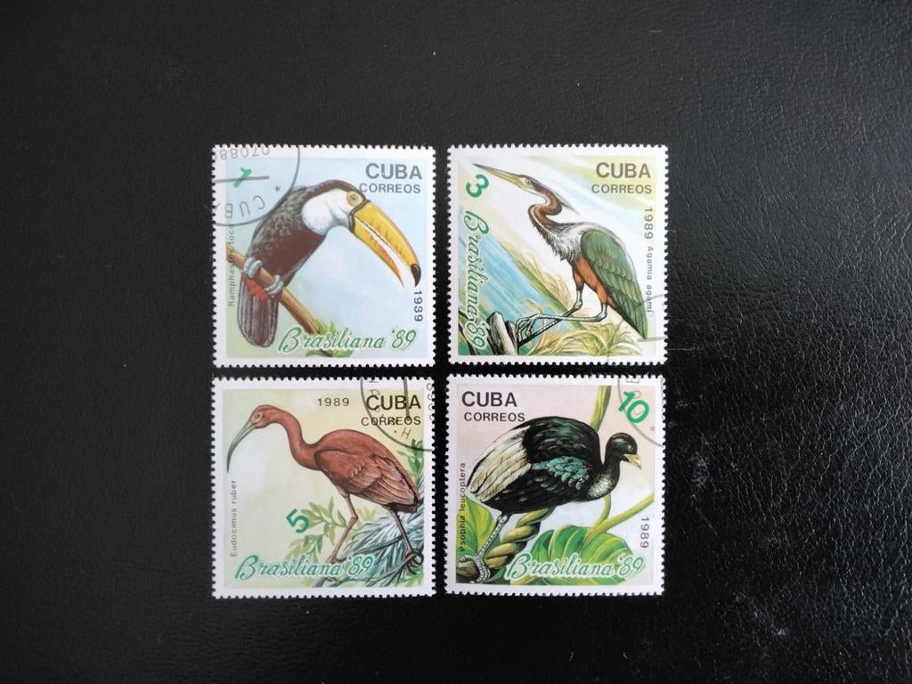 VOGEL zegels Cuba, Postzegels en Munten, Verzenden, Gestempeld, Dier of Natuur