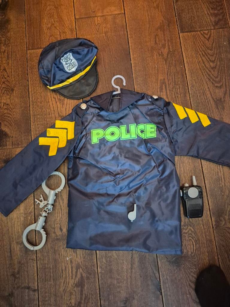 Leuke politiepak verkleedkleding met accessoires, Kinderen en Baby's, Carnavalskleding en Verkleedspullen, Jongen of Meisje, Nieuw