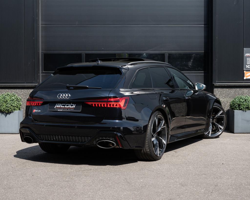 Audi A6 Avant RS6 4.0 TFSI V8 Quattro | Dynamic Plus B&O 3D, Auto's, Audi, Automaat, 600 pk, Zwart, Leder