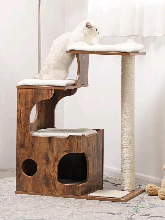 Krabpaal houtlook, Ophalen, Zo goed als nieuw, Krabpaal