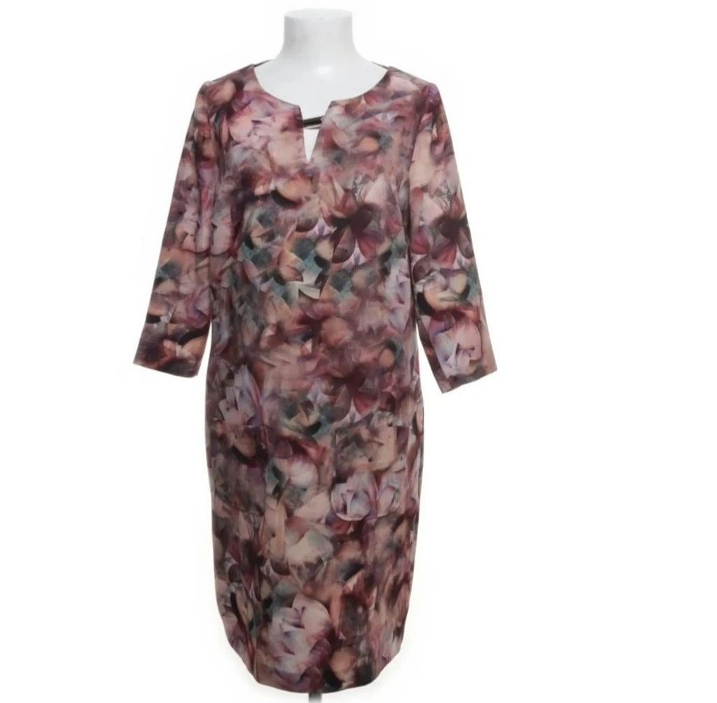 Caroline Biss Roze Multicolor Jurk Maat 38, Maat 38/40 (M), Ophalen of Verzenden, Zo goed als nieuw, Knielengte