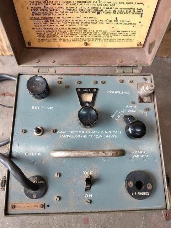 Wavemeter Class D No.1, wireless set WS18 19 38 radio ww2, Verzamelen, Ophalen of Verzenden, Landmacht, Amerika