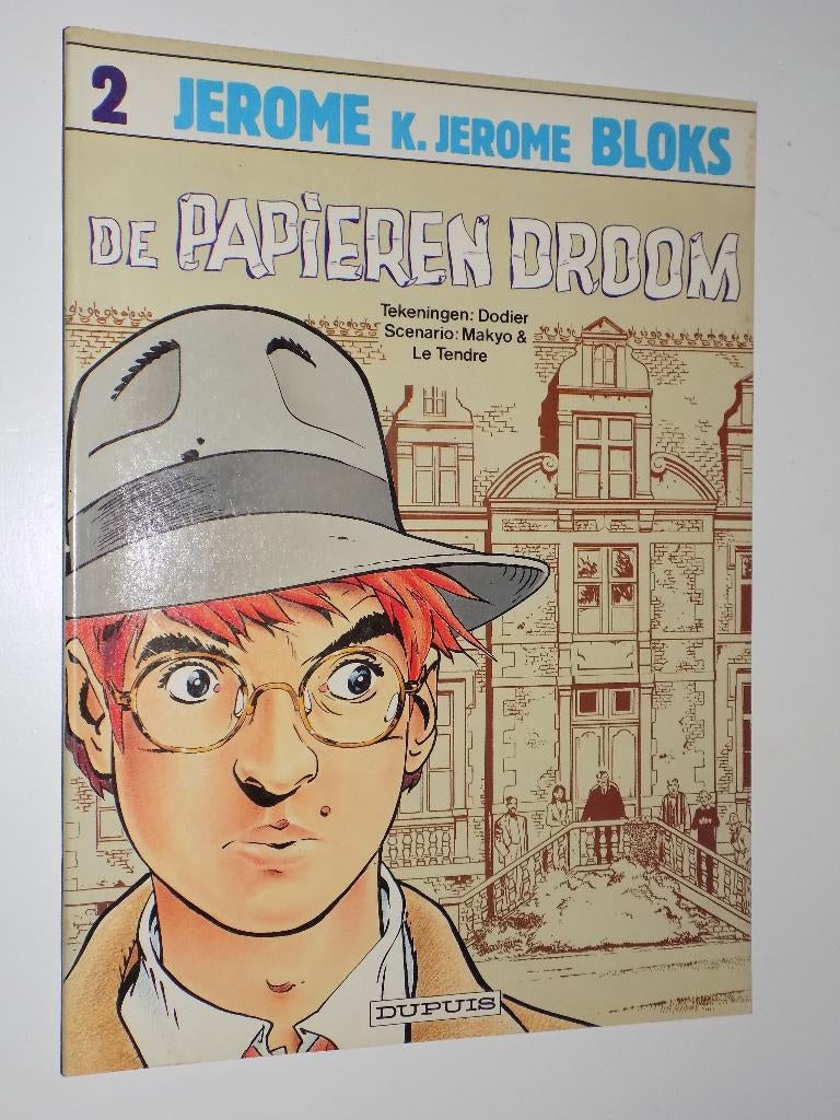 Jerome K.Jerome Bloks - 02_De papieren droom, Boeken, Stripboeken, Eén stripboek, Ophalen of Verzenden, Zo goed als nieuw, Dodier