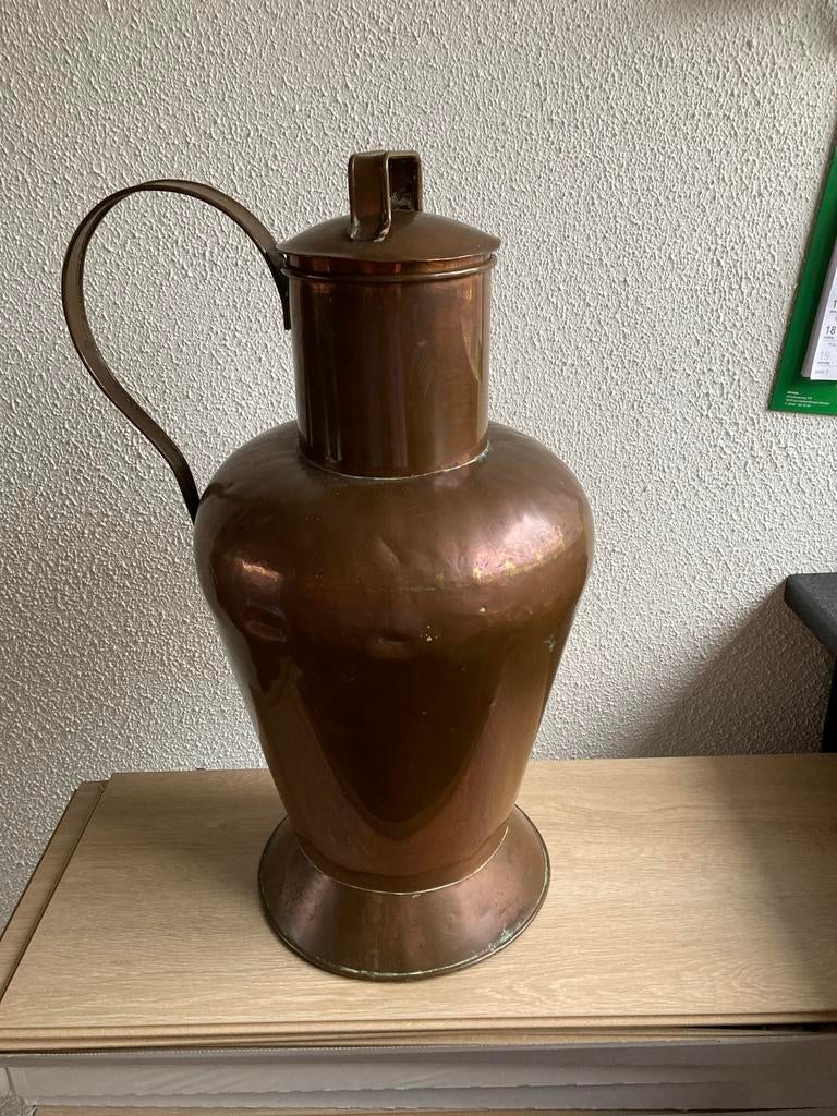 Koperen melkbus met deksel, Ophalen, Koper