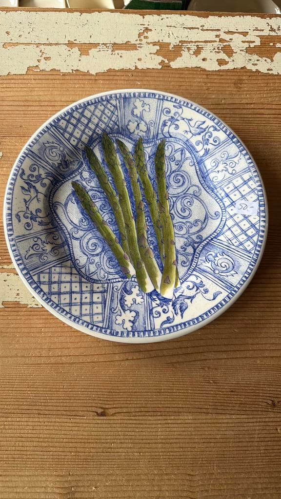 Gien JARDIN BLEU ASPERGE, Huis en Inrichting, Keuken | Servies, Ophalen of Verzenden, Porselein, Overige stijlen, Bord(en)