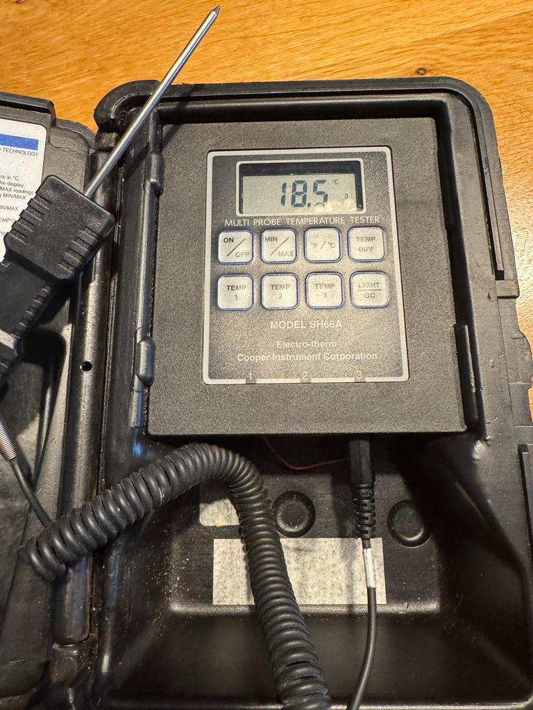 cooper-atkins sh66a-e Multi-Probe Temperatuur Tester, Doe-het-zelf en Verbouw, Meetapparatuur, Gebruikt, Temperatuur, Ophalen of Verzenden