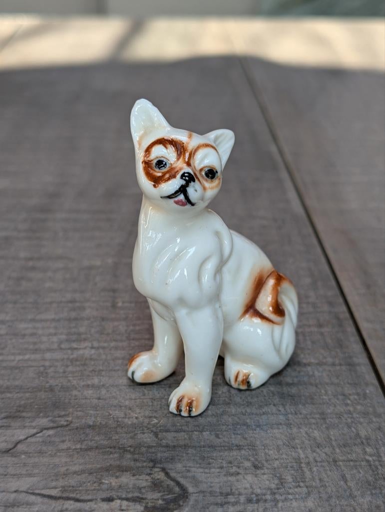 Porseleinen Siamees Katje - Vintage Figuur, Ophalen of Verzenden