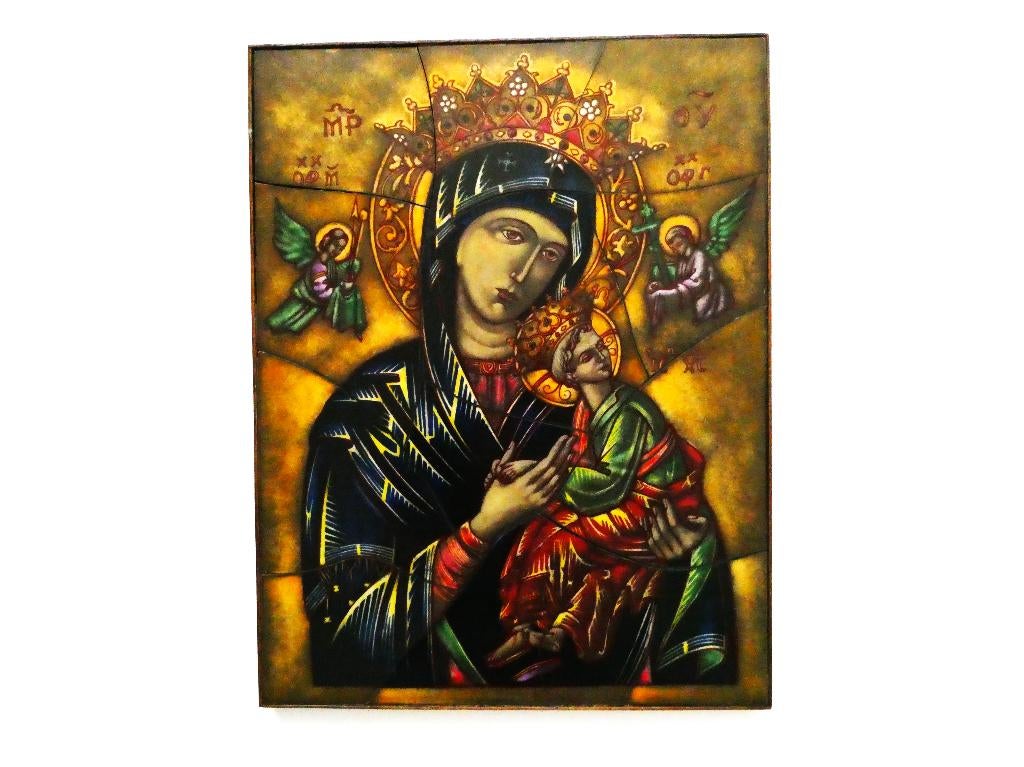Opaline icoon Paridon Onze-Lieve-Vrouwe van Altijddurende.., Ophalen of Verzenden
