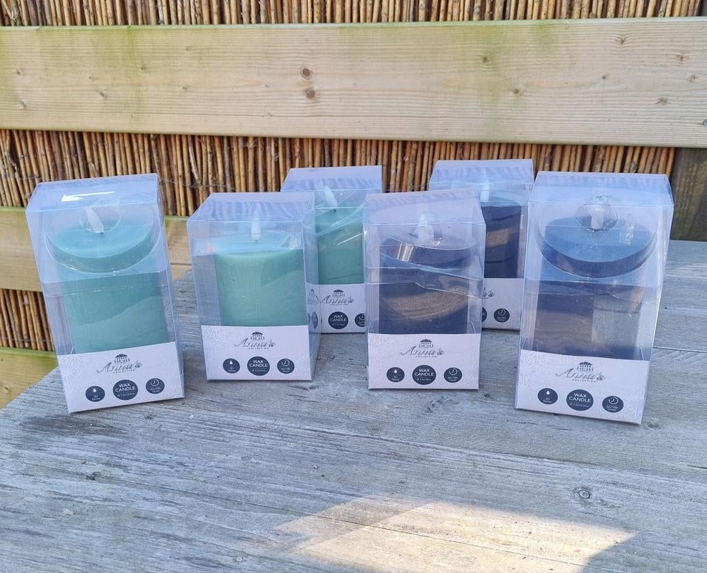 Anna's Collection LED Kaarsen - Nieuw in Verpakking, Kunststof, Nieuw, Ophalen of Verzenden, Groen