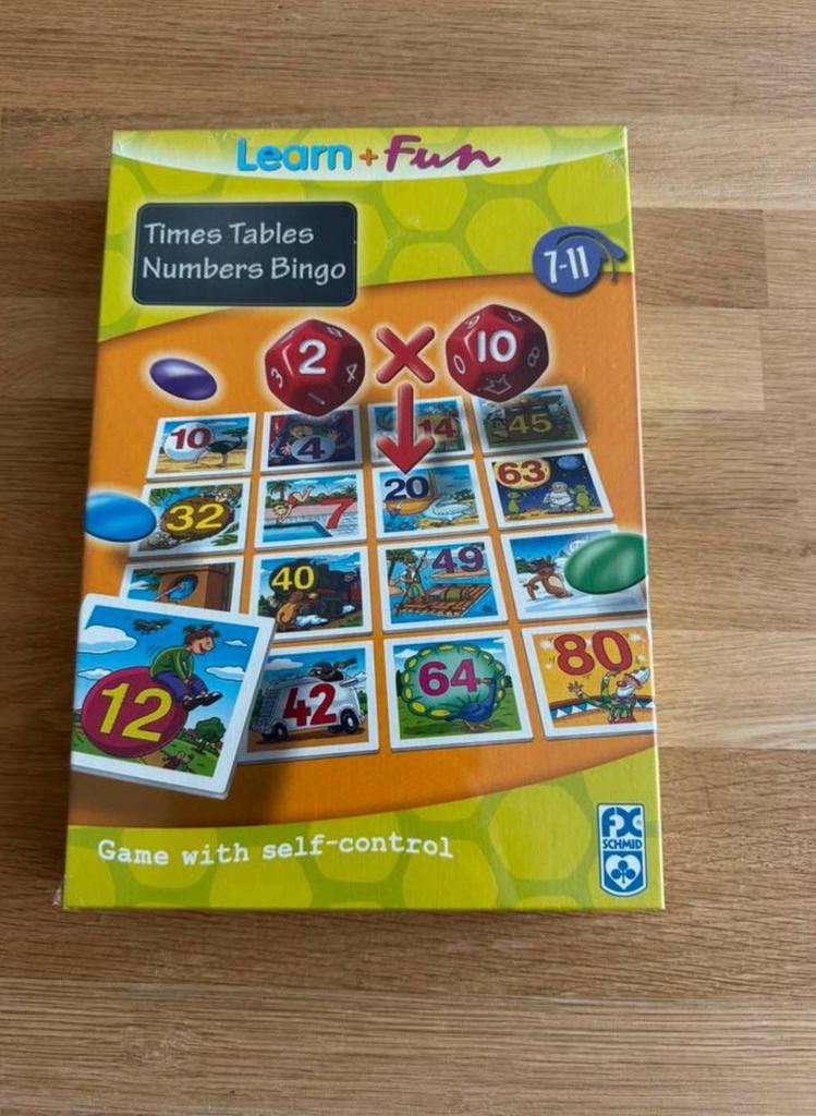 Memory reken bingo, Hobby en Vrije tijd, Gezelschapsspellen | Bordspellen, Drie of vier spelers, Ophalen of Verzenden, Nieuw