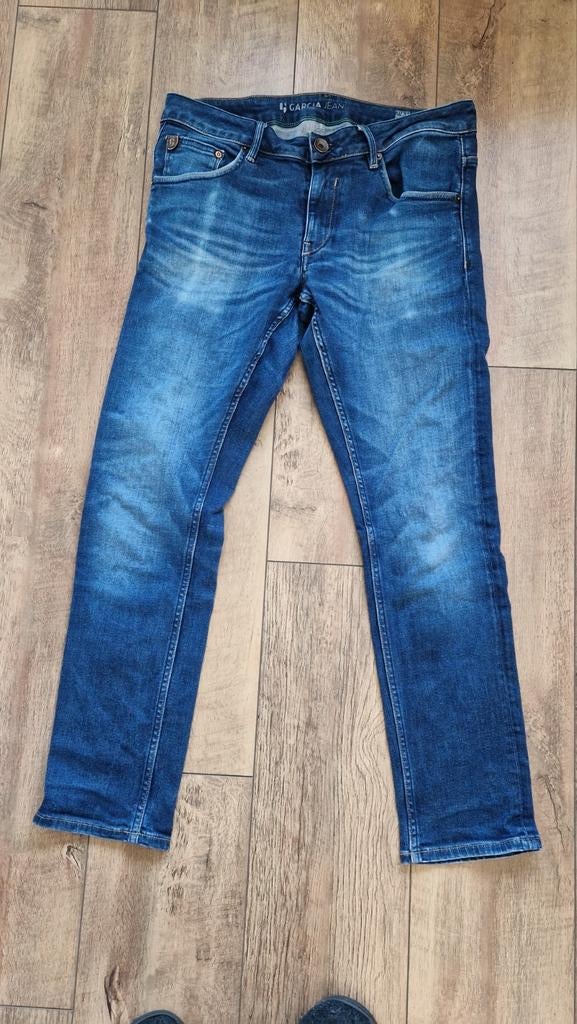 Jeans Garcia Russo, regulair fit, tapered leg, W31/L30, Ophalen of Verzenden, Zo goed als nieuw, Blauw, W32 (confectie 46) of kleiner