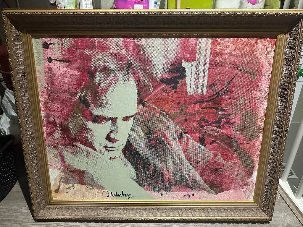 Peter Donkersloot monoprint Marlon Brando, Antiek en Kunst, Ophalen