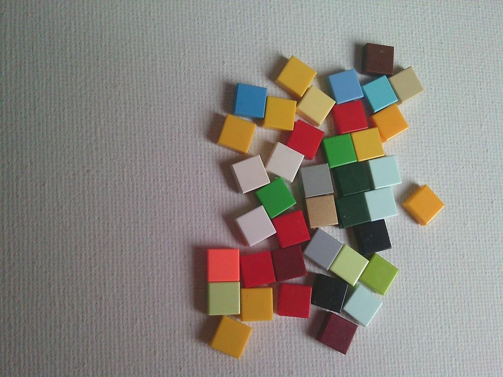 Lego: Tegels 1x1     1 40 stuks, Ophalen of Verzenden, Zo goed als nieuw, Lego