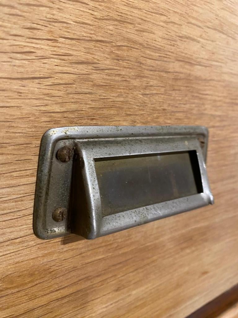 Frans landelijk eiken kast ladekast, Ophalen, Gebruikt, 25 tot 50 cm