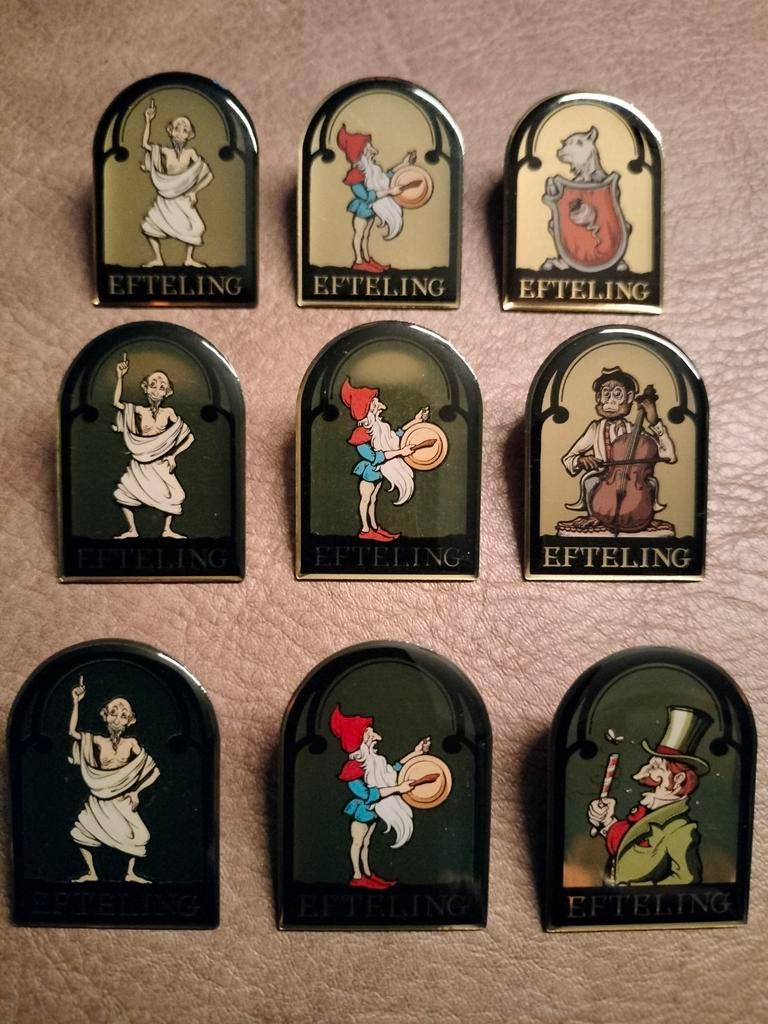 Efteling pin: Negen pins van de smid, Verzenden, Nieuw, Button of Speldje