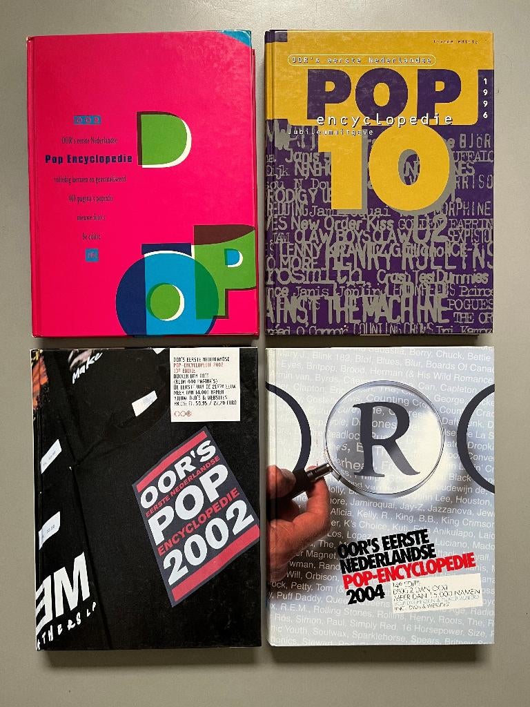 4x OOR Popencyclopedie 1994 / 1996 / 2002 / 2004 muziek, Boeken, Ophalen of Verzenden, Zo goed als nieuw, Algemeen