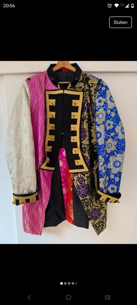 Carnavalsjas, Ophalen of Verzenden, Zo goed als nieuw, Maat 46/48 (XL) of groter, Carnaval