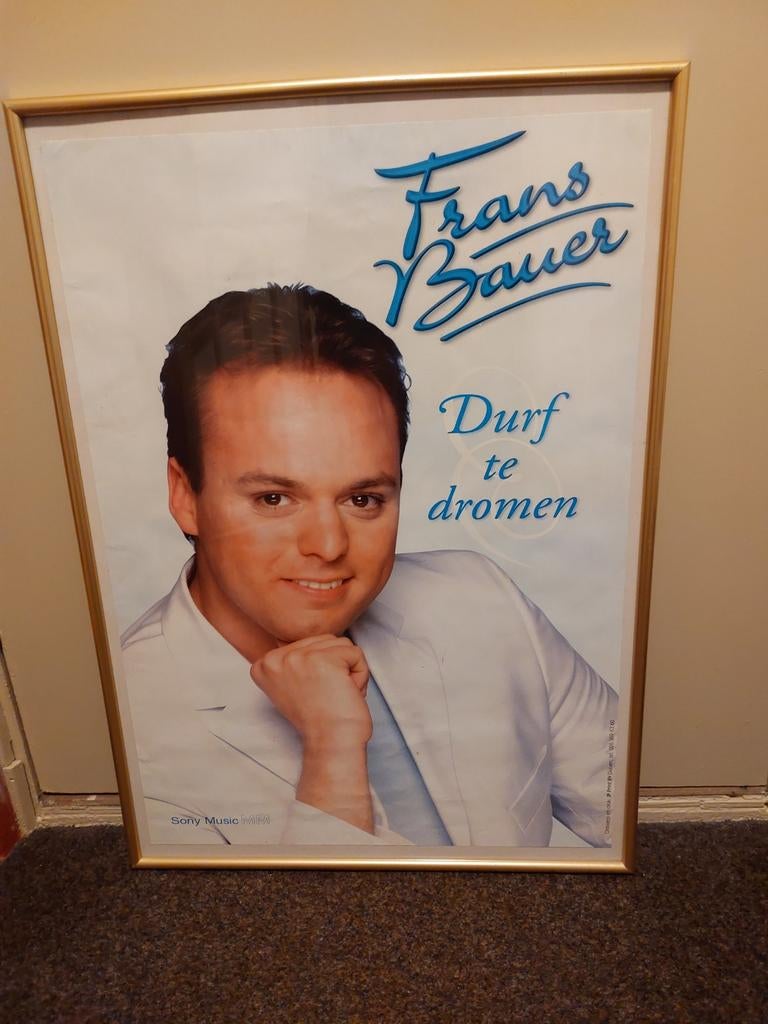 Frans Bauer Poster - Durf te dromen 71x51 cm, Huis en Inrichting, Ophalen, Gebruikt, 50 tot 75 cm, 50 tot 75 cm