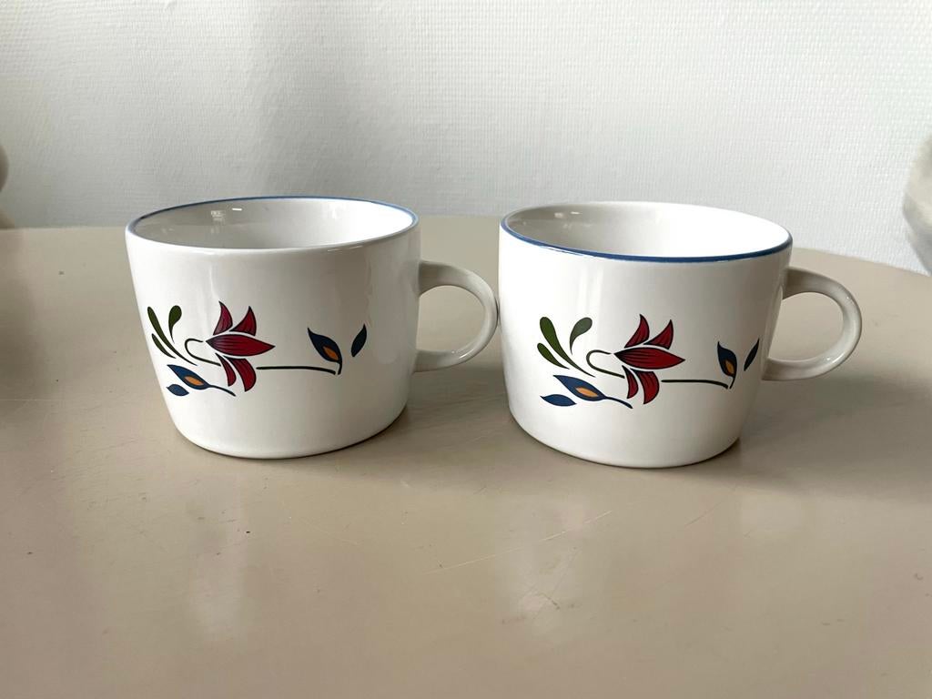 Twee vintage Copenhagen stenen kopjes, Ophalen of Verzenden, Gebruikt, Overige materialen