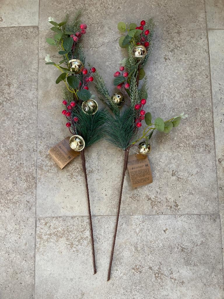 2 'Kersttakken met Belletjes' Nieuw, Ophalen of Verzenden, Nieuw