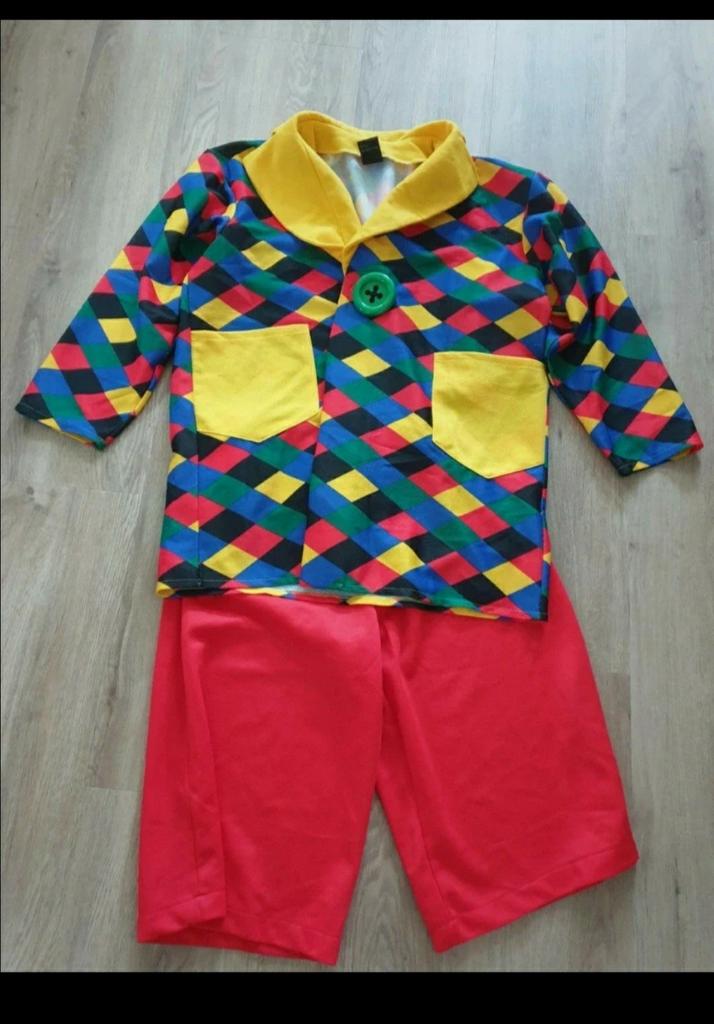 Mooi clownspak, Thetru, universele maat, Carnaval, Maat 56/58 (XL), Ophalen of Verzenden, Zo goed als nieuw