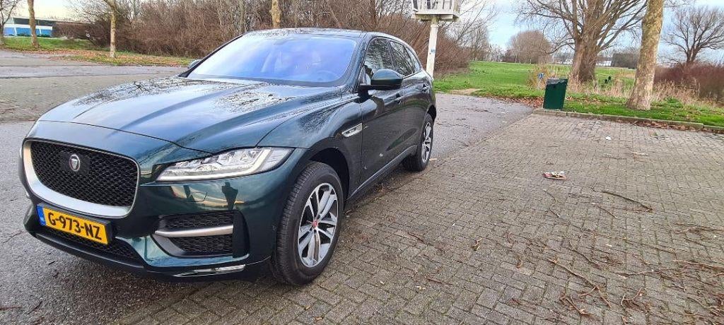 Jaguar F-Pace sport AWD Aut 2017 Groen, trekhaak en garantie, 4 cilinders, Overige bekleding, Vierwielaandrijving, Particulier