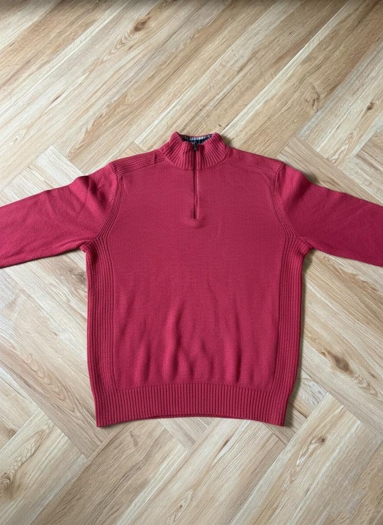 Eddie Bauer Rode Quarter Zip, Verzenden, Gedragen, Maat 48/50 (M), Rood