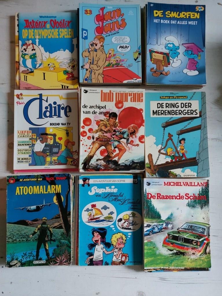 Te koop partij stripboeken, Boeken, Stripboeken, Gelezen, Meerdere stripboeken, Ophalen of Verzenden