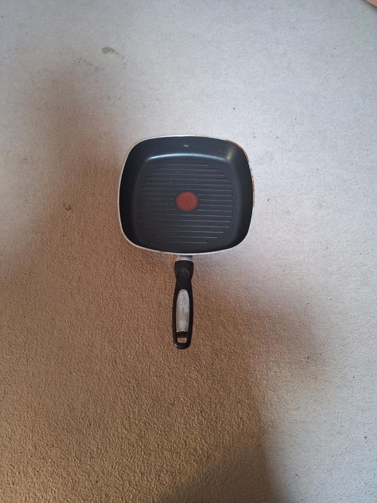 Grillpan, Gebruikt, Aluminium, Ophalen of Verzenden, Keramische plaat