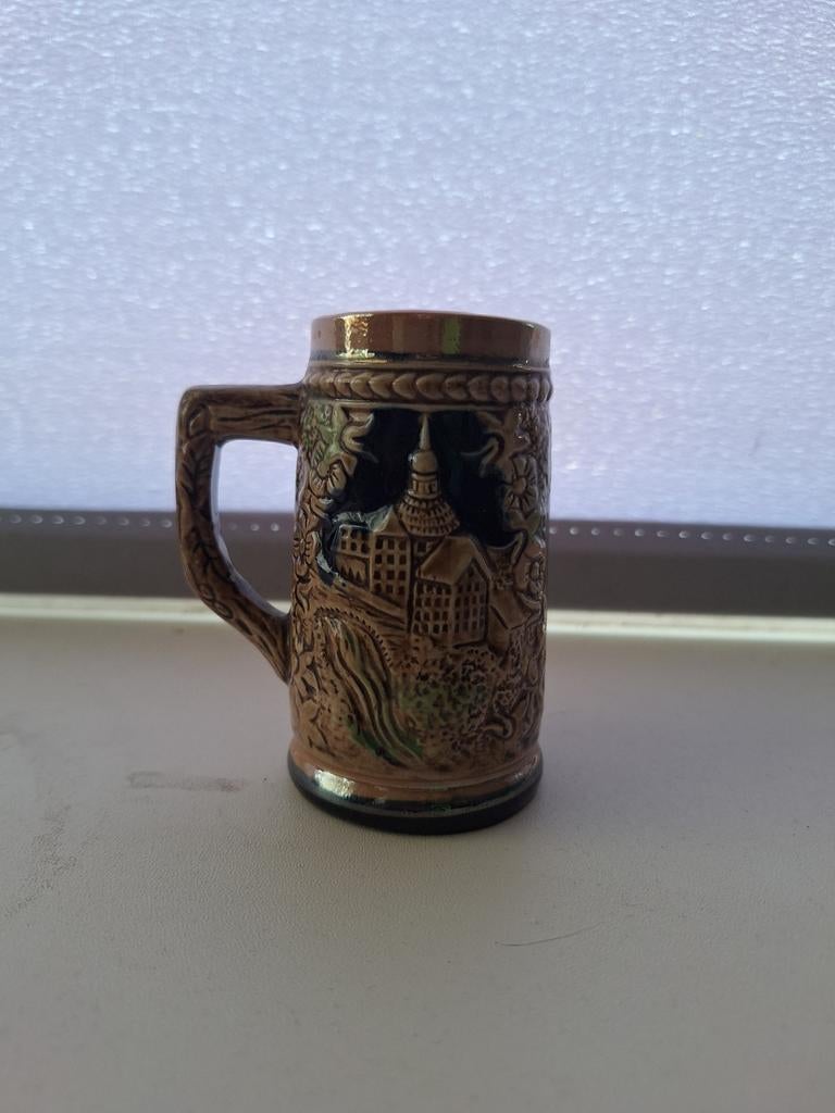 Duitse Bierpul / Stein - Keramiek met Reliëf - "Sänt, Ophalen of Verzenden
