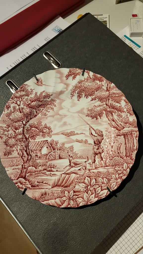 Antiek bord Myott The Hunter - Made in England, Antiek en Kunst, Antiek | Wandborden en Tegels, Ophalen of Verzenden