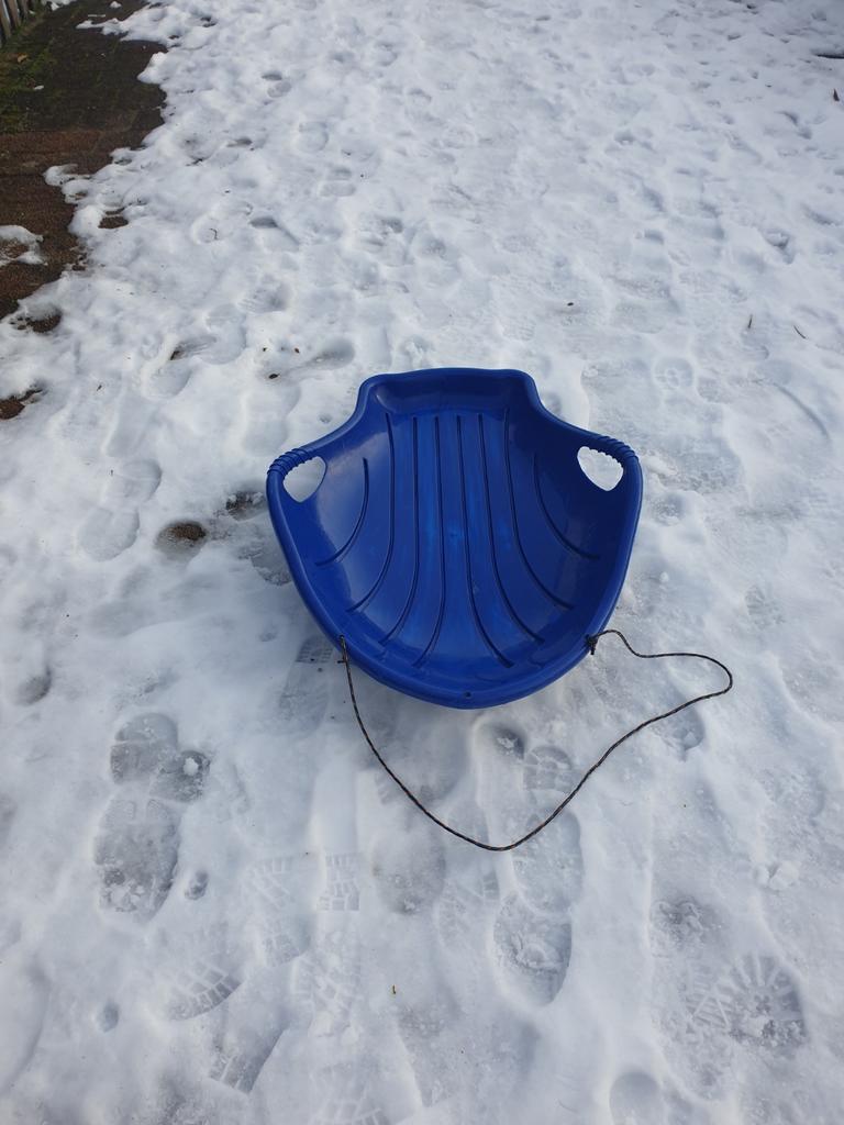 Blauwe slee, Ophalen, Gebruikt