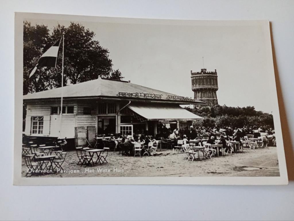 Overveen bij Haarlem Café Watertoren, Ophalen of Verzenden, 1940 tot 1960, Ongelopen, Noord-Holland