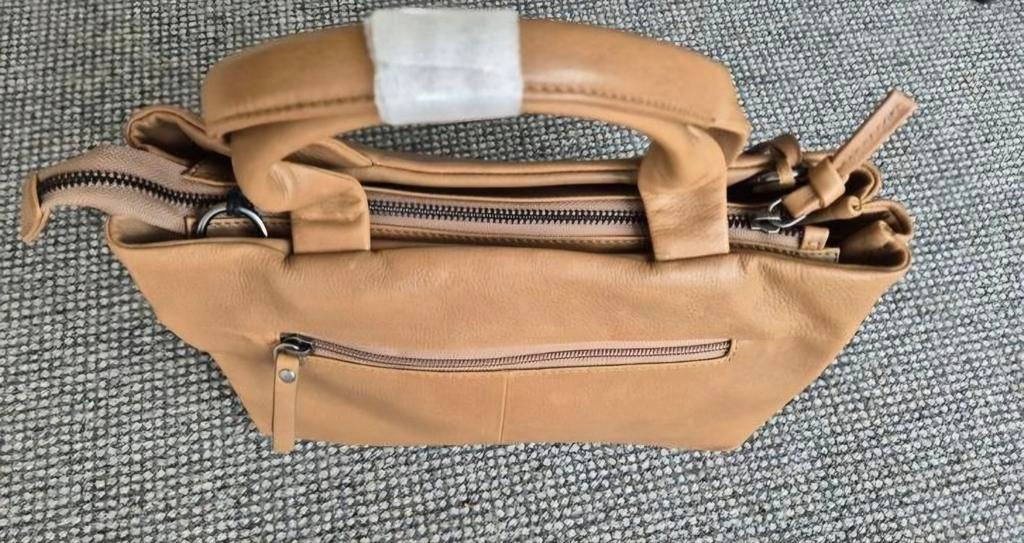 BURKELY Olijfkleurige Handtas/Schoudertas - Nieuw!, Ophalen of Verzenden, Nieuw, Groen, Handtas