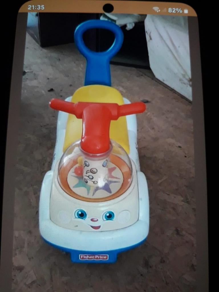 Fisher Price loop/ duwauto, Ophalen, Gebruikt, Duw- of Trekspeelgoed