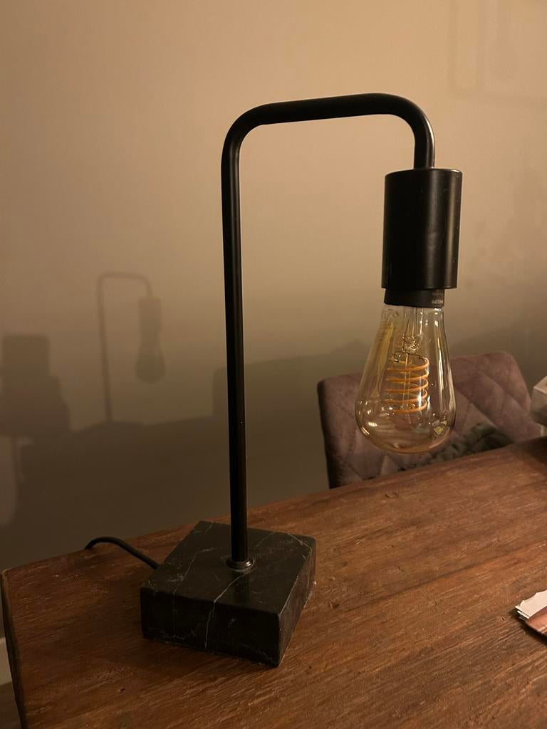 Lucide Lorin Tafellamp - Zwart, Ophalen of Verzenden, Nieuw, Metaal, Minder dan 50 cm