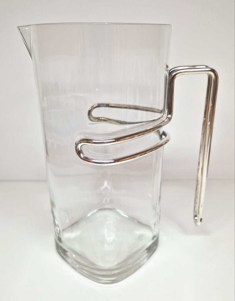 Vintage Luigi Bormioli Strauss waterkan, Italië 1990, Ophalen of Verzenden, Zo goed als nieuw