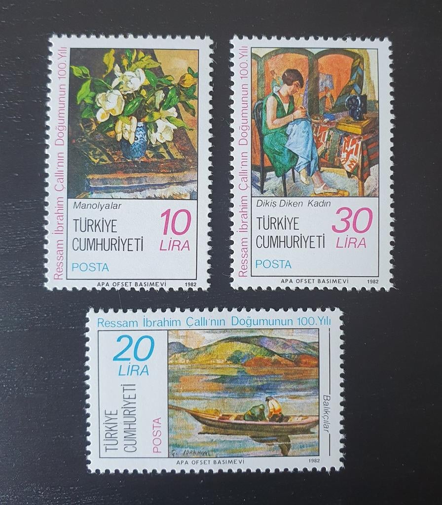 Turkije 1982 Kunst Schilderijen Michel 2595-2597 postfris, Verzenden, Overige landen, Postfris